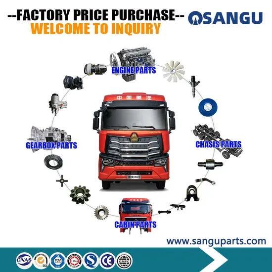 Sinotruk HOWO A7 Sitrak G7h C9h G7s Hohan Shacman Foton FAW Dongfeng Beiben Trailer Tractor Mining Dump Cargo 371 380 420 Weichai Engine Truck Spare Parts 