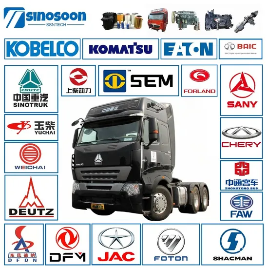 Sinotruk HOWO A7 Sitrak Hohan Shacman Beiben Foton FAW Dongfeng Trailer Tractor Mining Dump Cargo Weichai Engine 371 380 420 Truck Spare Parts Semi Truck Parts 